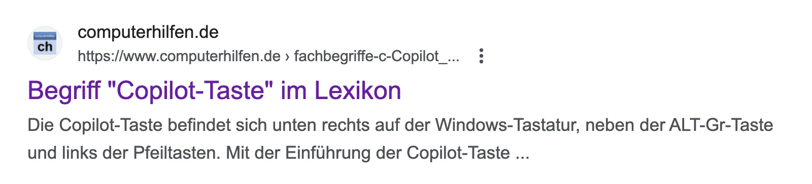 Google Snippet Vorschau