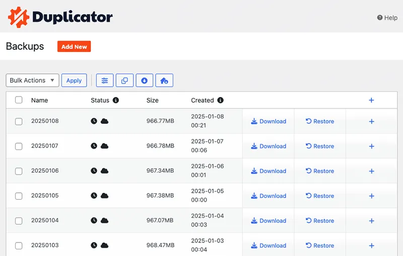 WordPress Backup Plugin