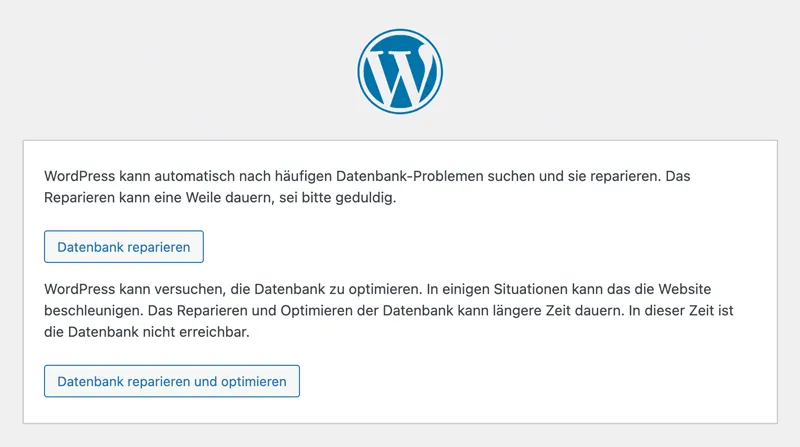 Wordpress Plugin Reparatur